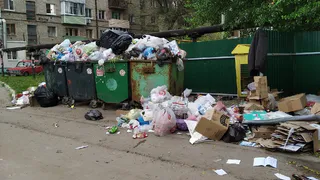 Народный контроль: на Пушкина несколько дней не вывозят мусор