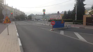 Ремонтные работы: в Рязани перекрыли площадь Ленина