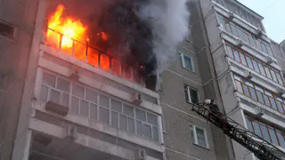 В Рождественскую ночь в Рязани случился пожар