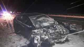 На трассе под Рязанью произошло смертельное ДТП: девушка вышла из машины и ее насмерть сбил тягач