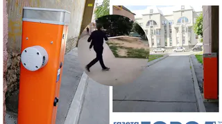 В Рязани "известный"  хулиган оторвал шлагбаум