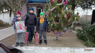 Из Рязанской области передали подарки на Рождество детям в Новой Каховке 