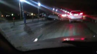 На Северной окружной перевернулся автомобиль