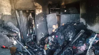 Ночной пожар в рязанской многоэтажке уничтожил 70 квадратных метров