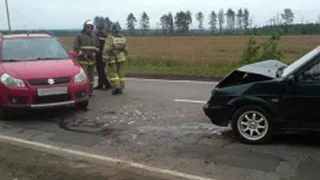 В Рязанской области столкнулись Suzuki и ВАЗ-2109﻿