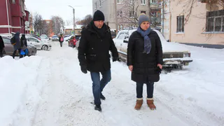 Елена Сорокина проверила качество уборки снега на центральных улицах