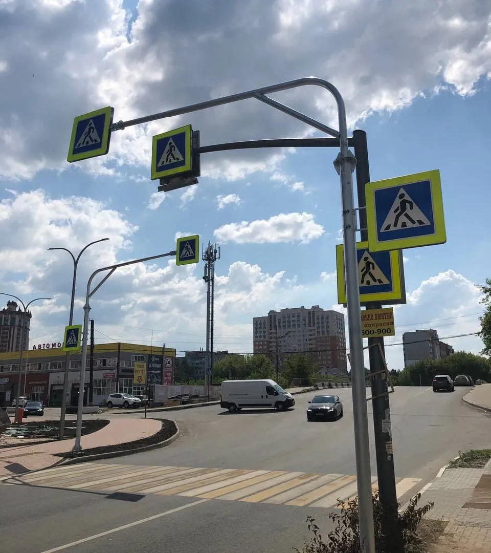 В Рязани засняли самый "безопасный" пешеходный переход