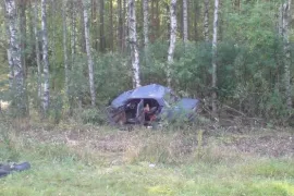 В Путятинском районе семерка улетела в кювет и перевернулась