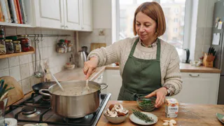 Бульон круче куриного: насыщенный суп с грибами и сливками для прохладного осеннего дня