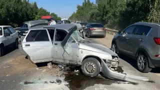 В ГАИ прокомментировали ДТП со смятой легковушкой на трассе Рязань - Спасск