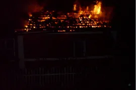 В Шацком районе сгорел жилой дом, есть пострадавший