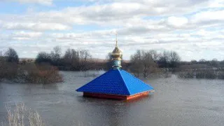 Паводок в Рязанской области: под воду ушла купель