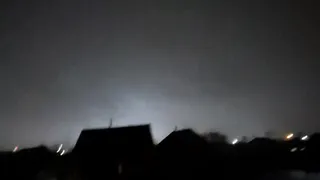 "Загадочные" вспышки: в Канищеве засняли зарницы