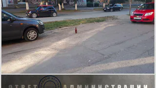 На Весенней водители паркуются на тротуаре около магазина со спиртным. Местные жители в бешенстве