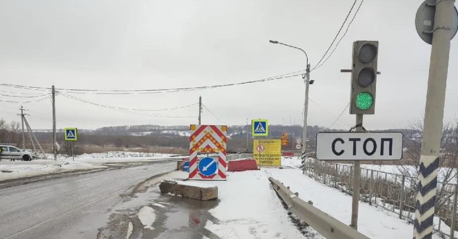 В Пронском районе движение по мосту через реку будет ограничено для большегрузов