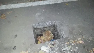 В Рязани появились ямы на улице Ленинского Комсомола