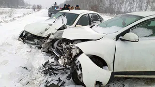 На трассе «Рязань-Ряжск» столкнулись Renault Megane и Лада Гранта