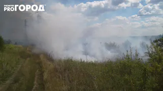 В Канищеве загорелись поля - МЧС