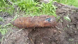 Сюрприз из прошлого: под Рязанью откопали снаряд времен Гражданской войны