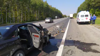 ДТП: в Рязанской области иномарка врезалась в грузовик