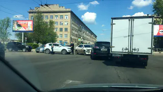На Циалковского столкнулись три авто