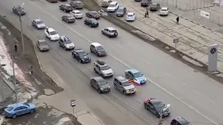 В Рязани 8 марта состоялся автопробег в поддержку спецоперации на Украине