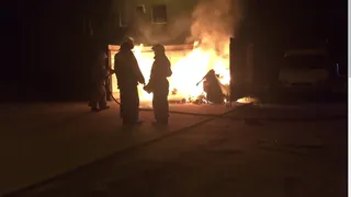 Хулиганы подожгли мусорные баки в центре города