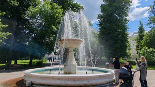 В Рязани пешеходный фонтан на Московском шоссе стал опасным местом для купания