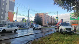 В Рязани подключают светофор у онкодиспансера 