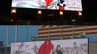 На патриотическом плакате американца заменили российским десантом 23 апреля 