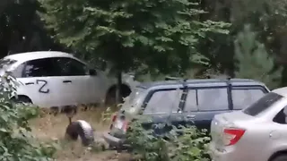 В Рязанской области неизвестные начертили на машинах буквы Z  