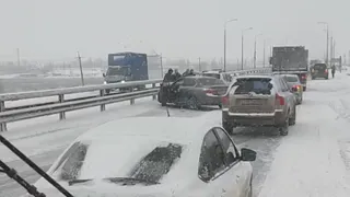 6 марта в Рязань возникли 10-балльные пробки из-за снегопада и массовых аварий