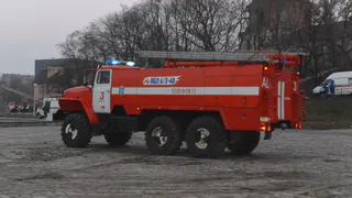 В Касимовском районе сгорел автобус
