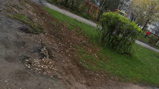 Дорожки после бомбежки: рязанка недовольна видом парка Морской славы