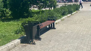 Рязанские волонтеры помогли женщине, застрявшей в скамейке