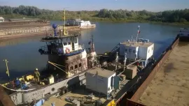 В речном порту Рязани произошел пожар - есть пострадавший