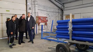Губернатор Малков побывал на производстве фитингов в Рязанском районе