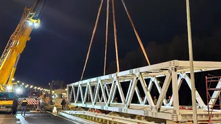 На Северной окружной дороге в Рязани появился надземный пешеходный переход
